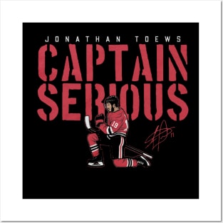Jonathan Toews Captain Serious Posters and Art